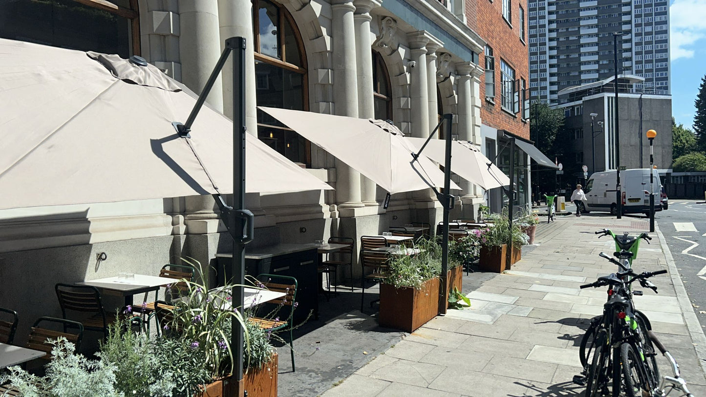 Corten Steel Garden Trough Planters