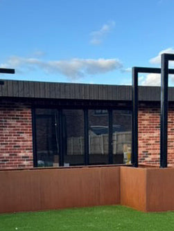 Corten Steel Garden Trough Planters