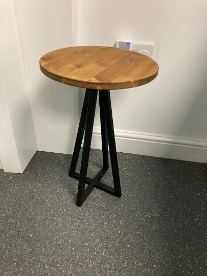 Round Black Frame Sofa Side Table - 34cm round - Sofa Table - Side Table - Table - Round Table