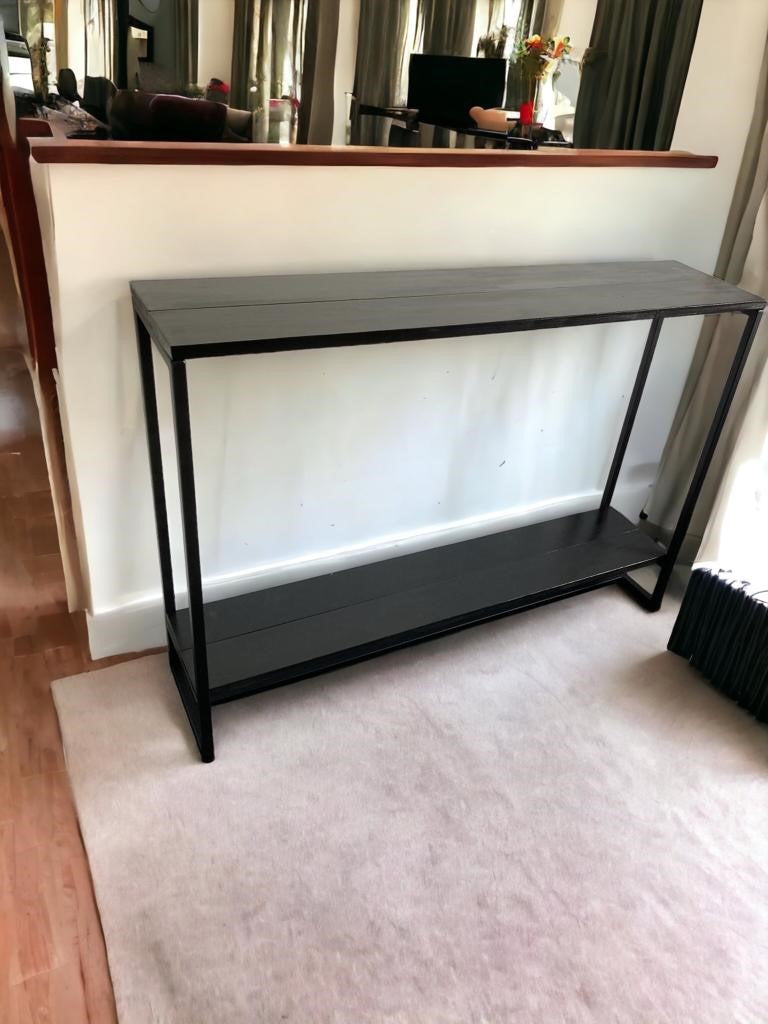 Long Console Table with lower shelf - hallway table - sofa table - narrow table