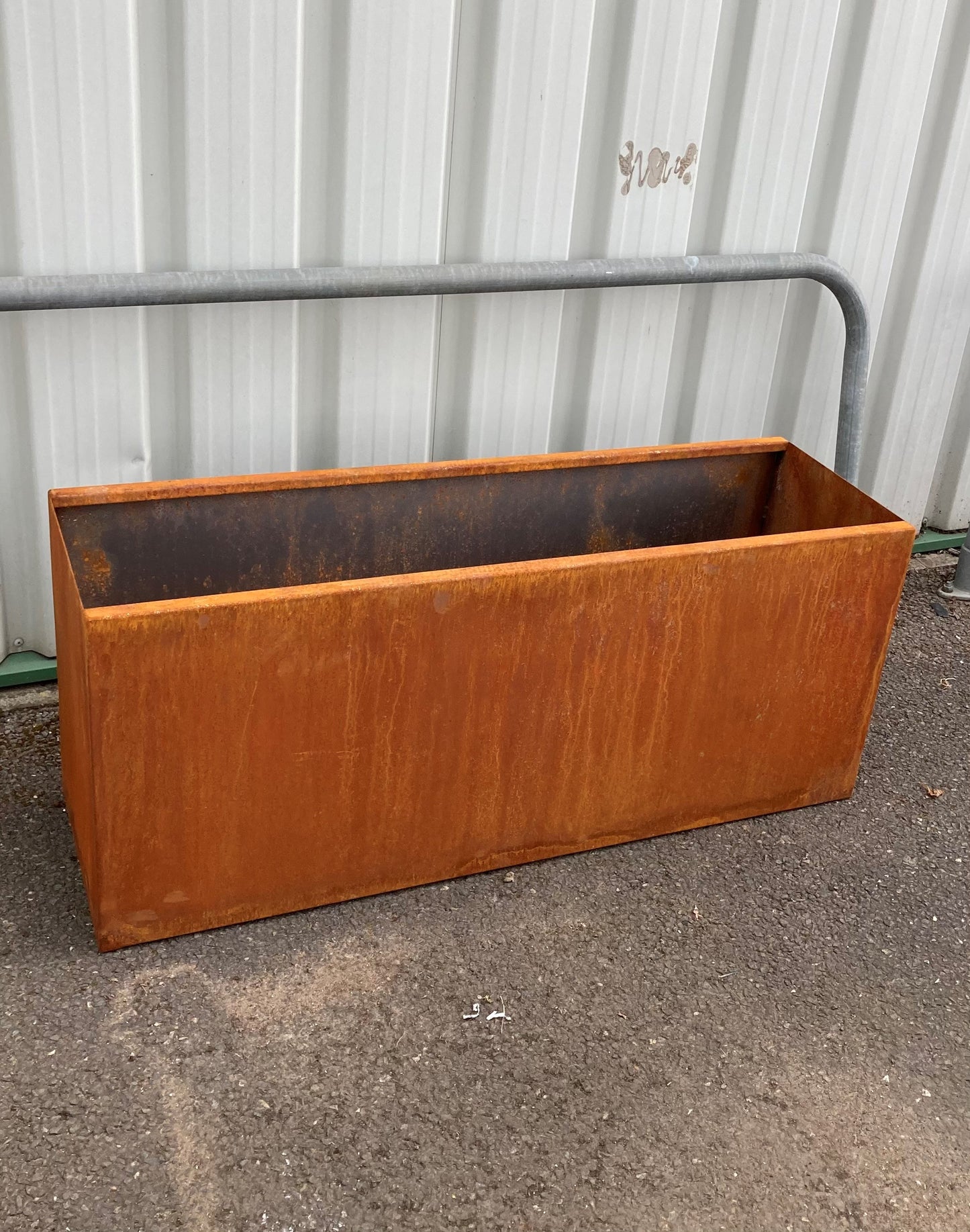 Corten Steel Garden Trough Planters