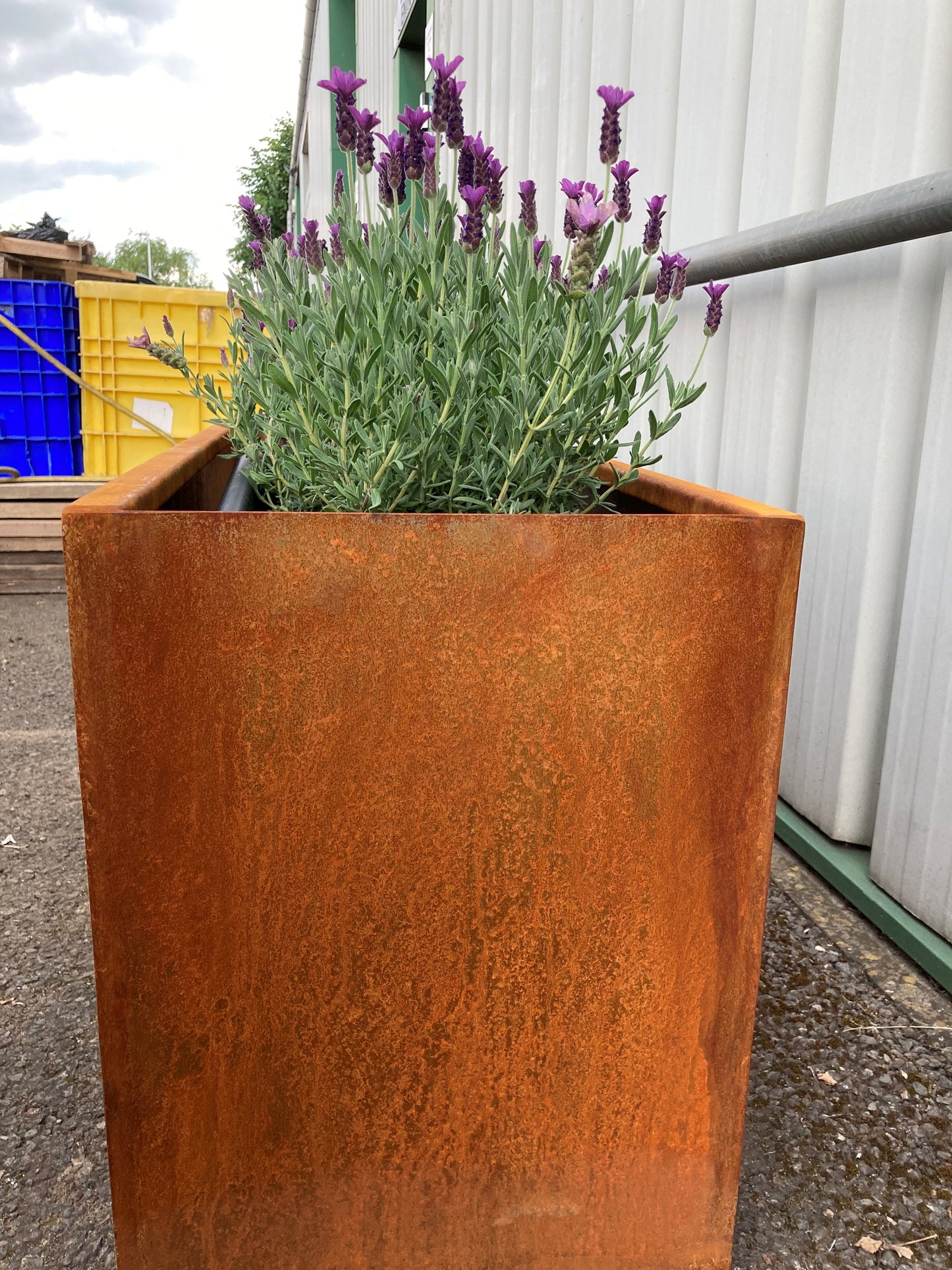 Corten Steel Garden Trough Planters