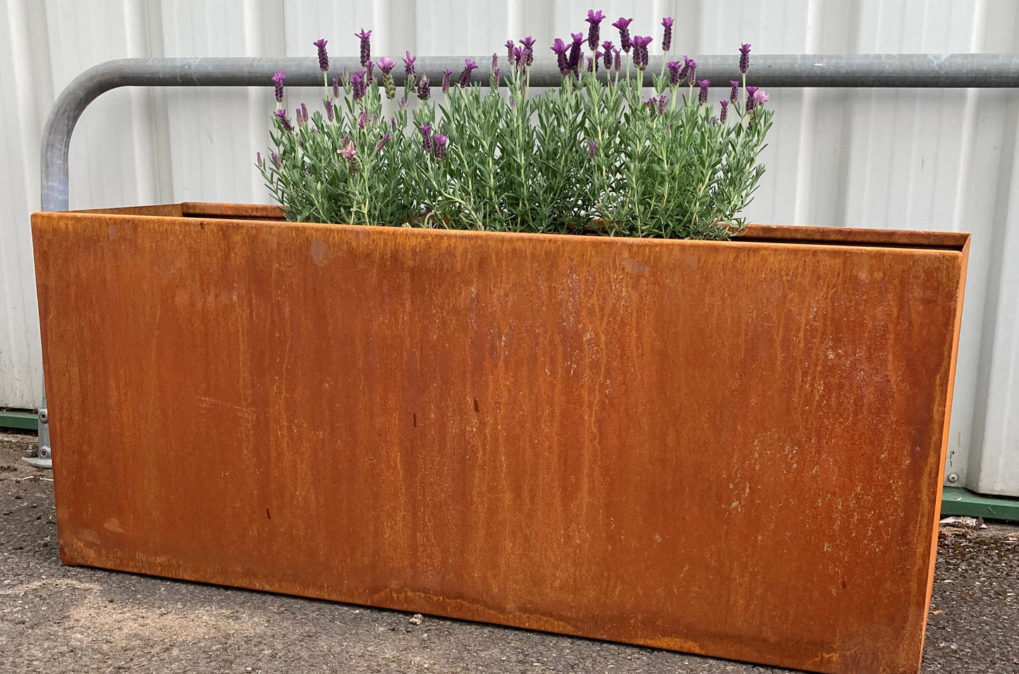 Corten Steel Garden Trough Planters
