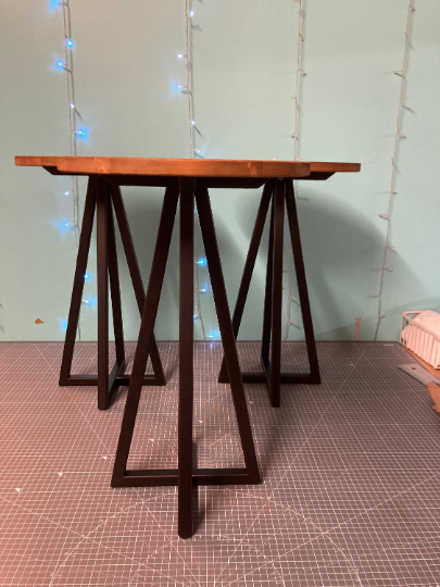 Round Black Frame Sofa Side Table - 34cm round - Sofa Table - Side Table - Table - Round Table