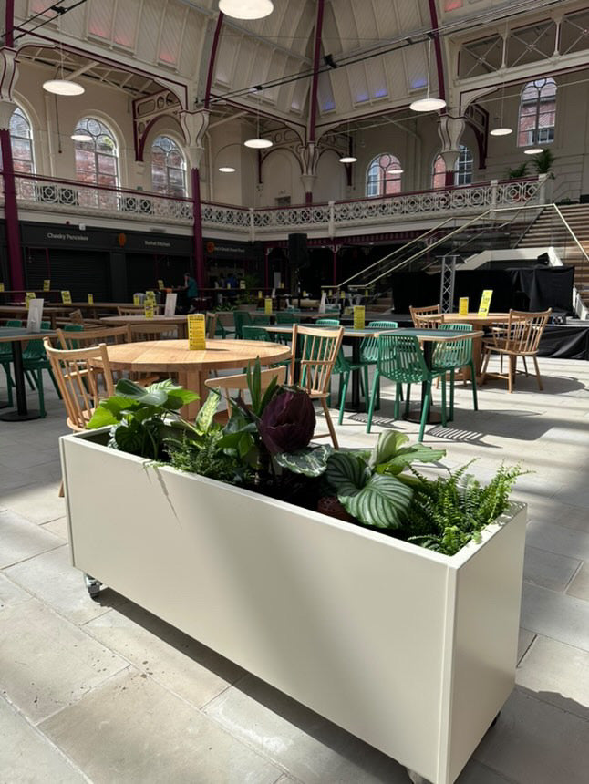 Powder Coated Garden Planters - Troughs with Castors