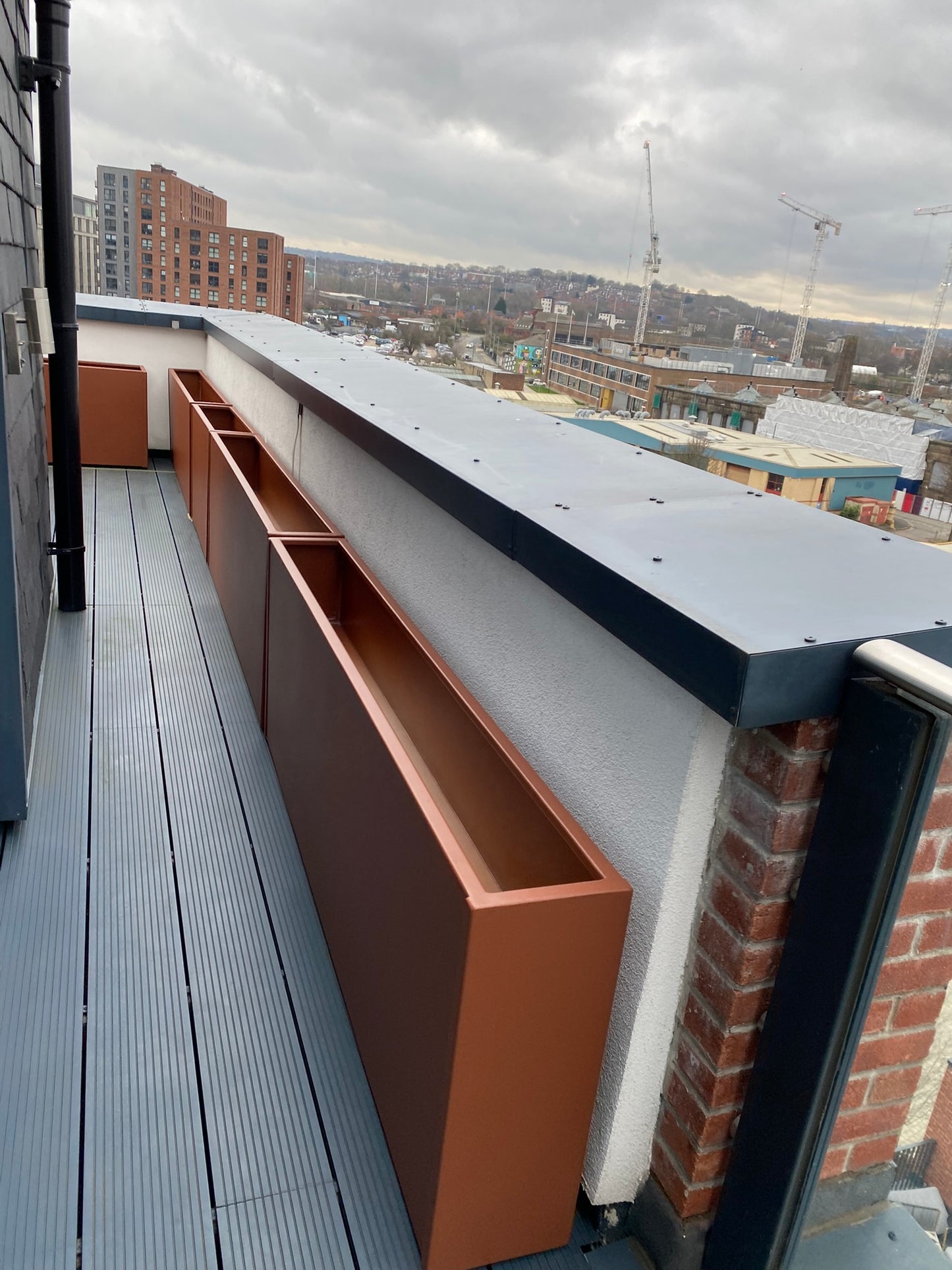 Powder Coated Garden Planters - Troughs