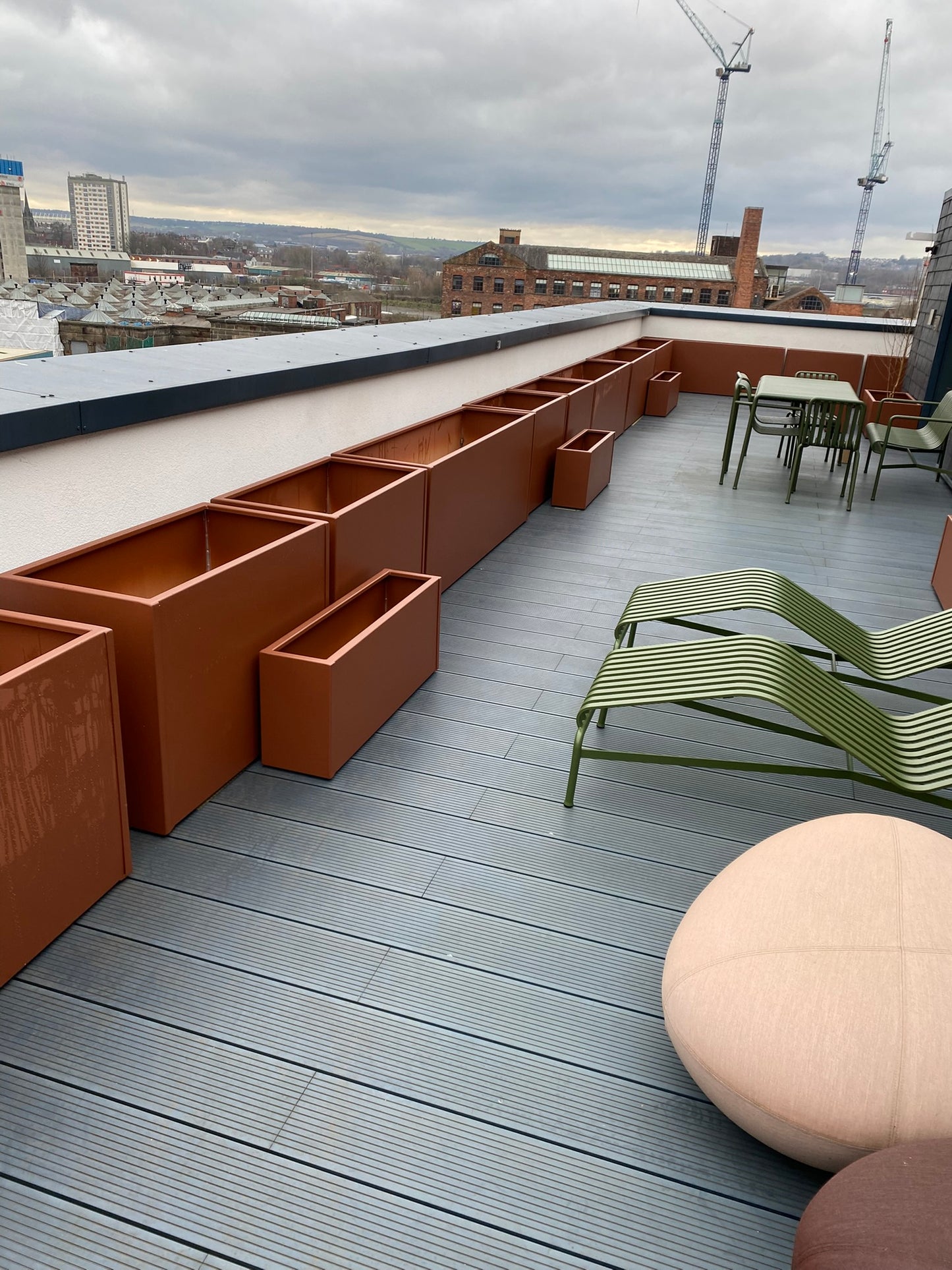 Powder Coated Garden Planters - Troughs