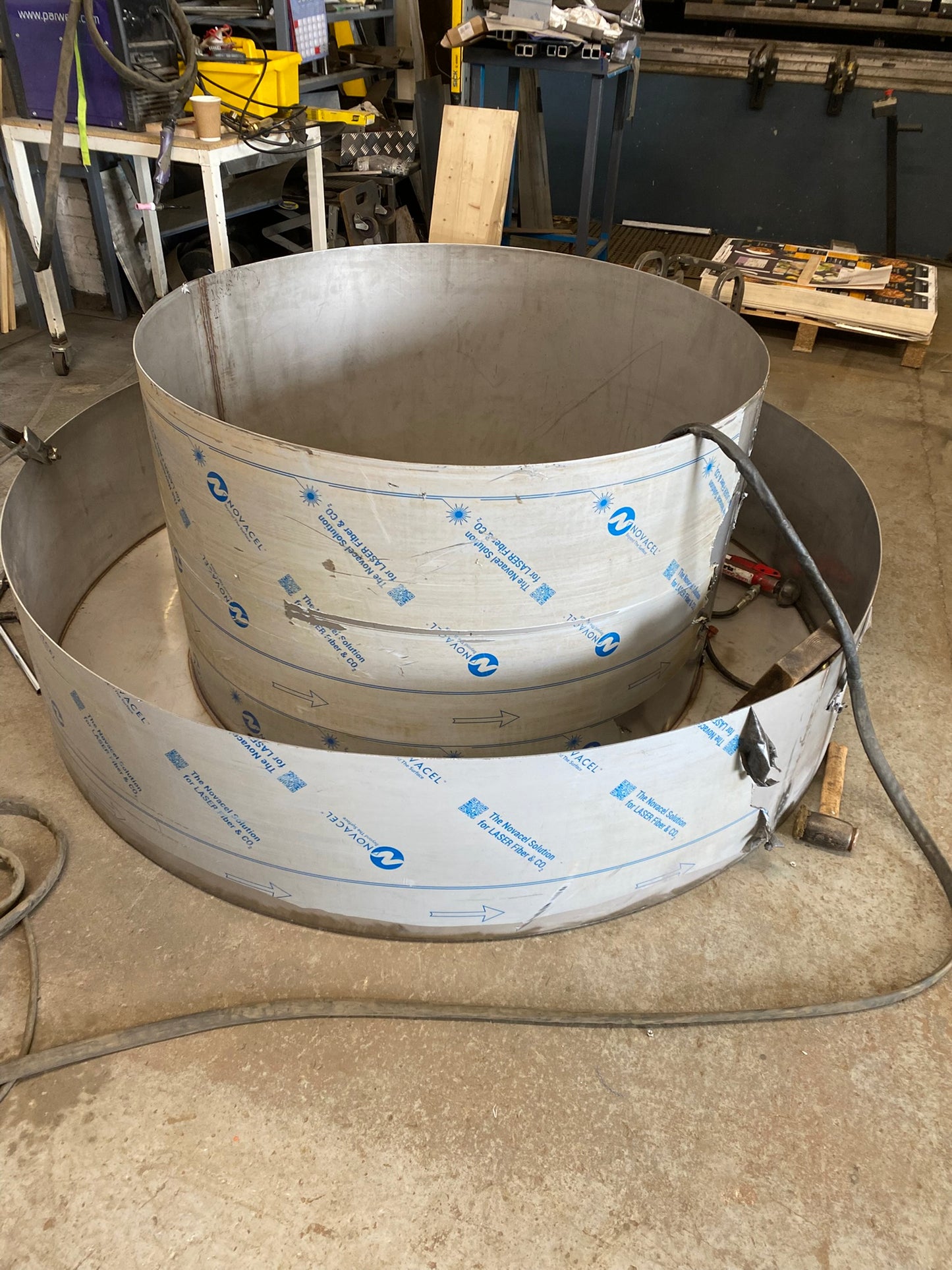 Stainless Steel Powder Coated Planter and Wildlife Pond