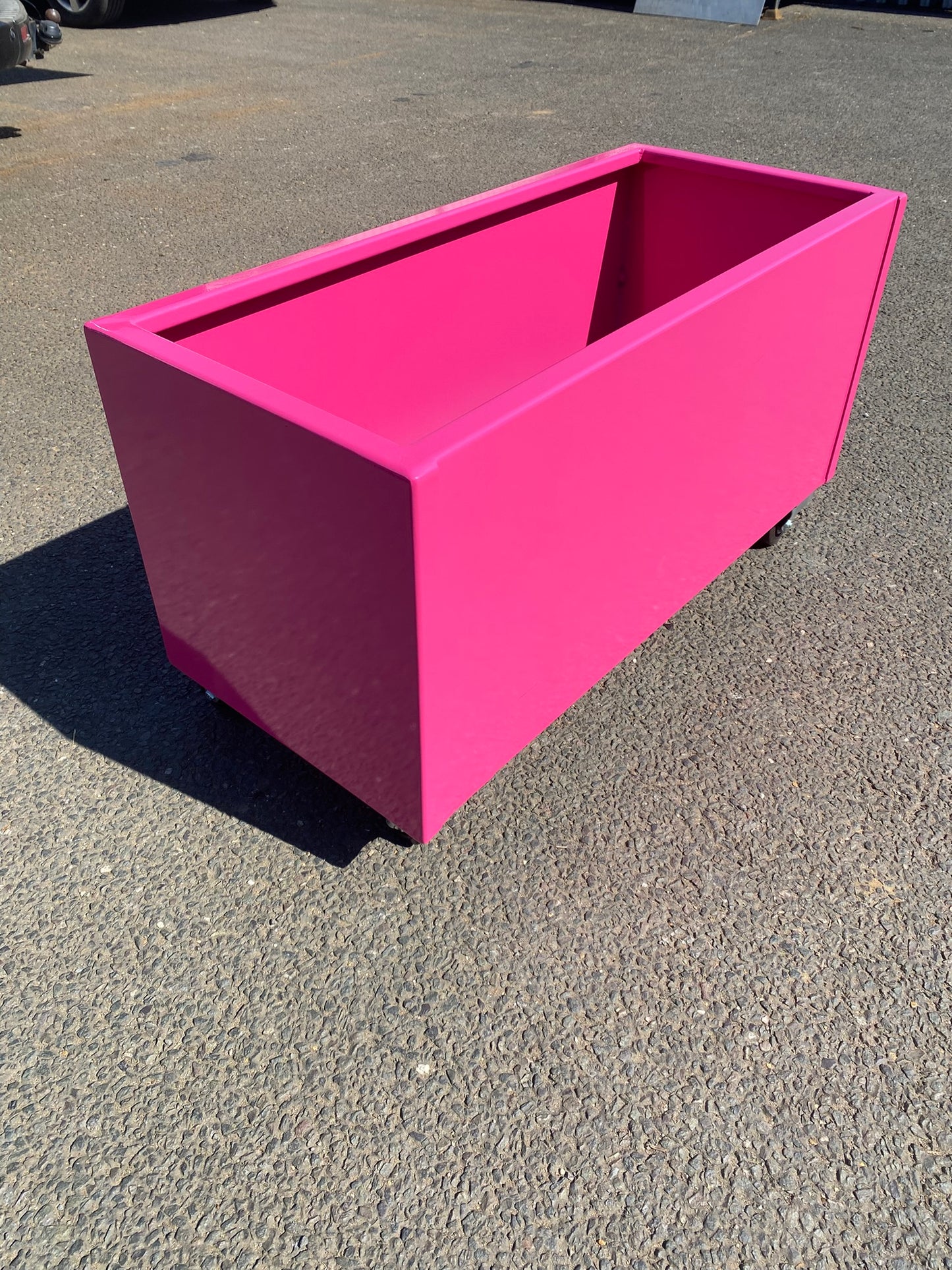 Powder Coated Garden Planters - Troughs with Castors