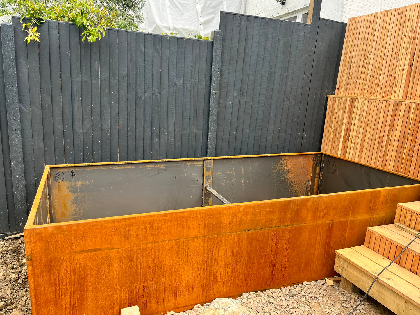 Corten Raised Open Bottom Planter Beds - Plants or Vegetables