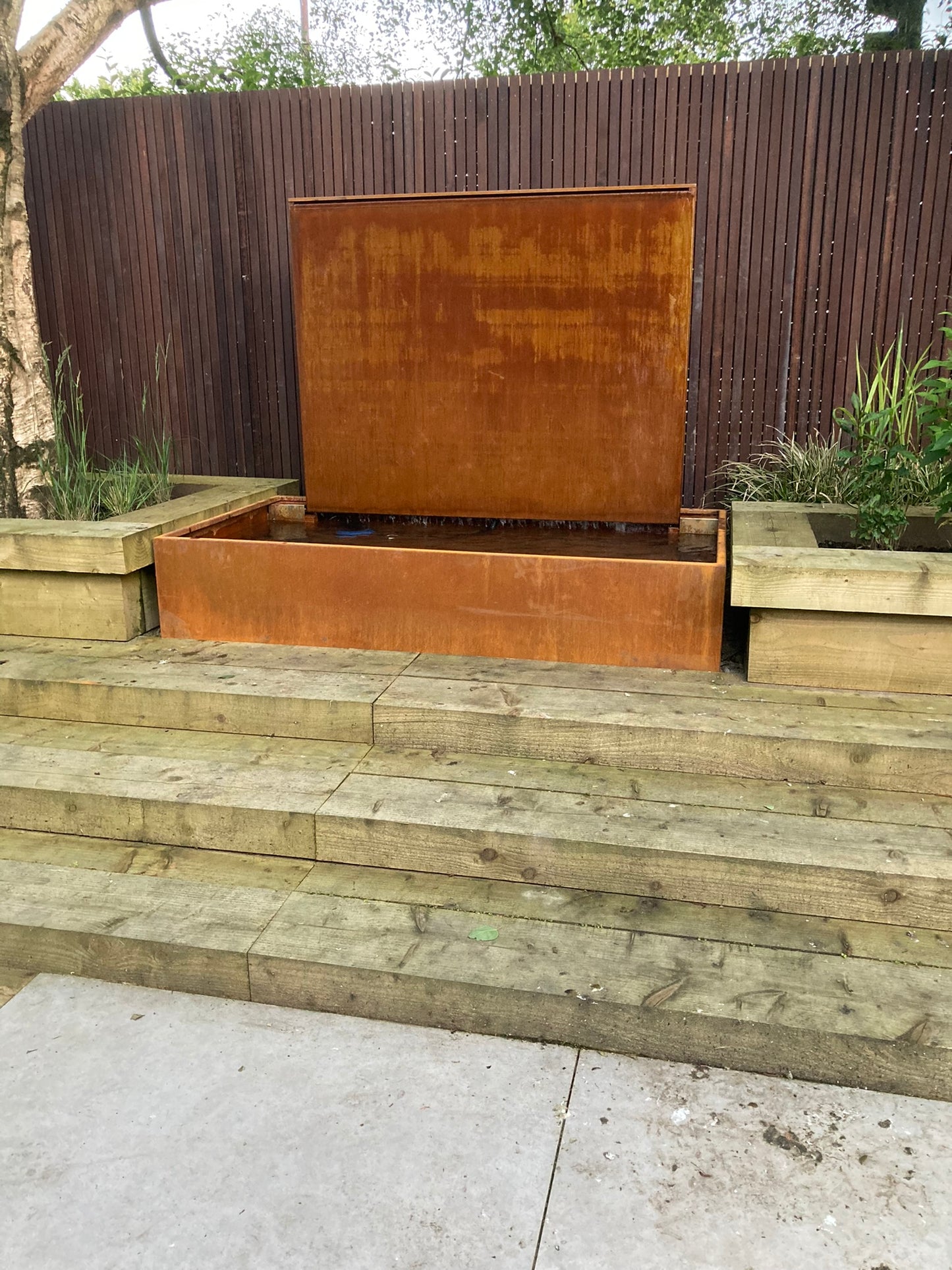 Corten Steel Still Water Ponds and Rills