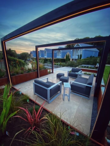 Corten Steel Garden Trough Planters