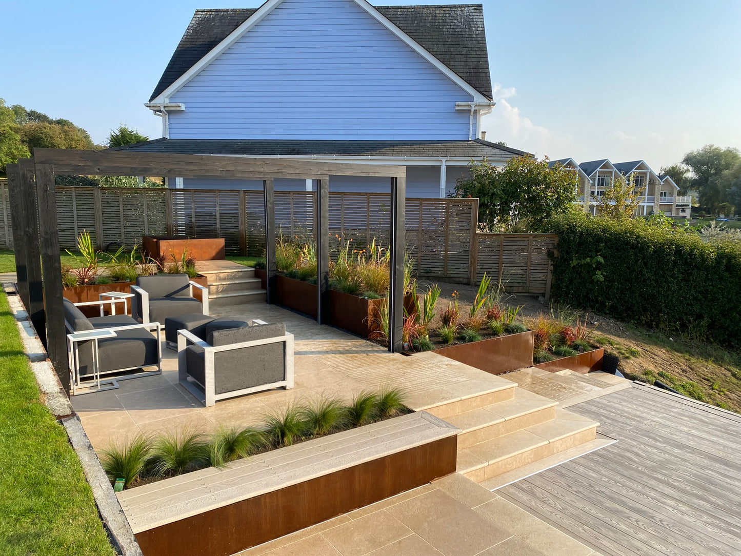 Corten Raised Open Bottom Planter Beds - Plants or Vegetables