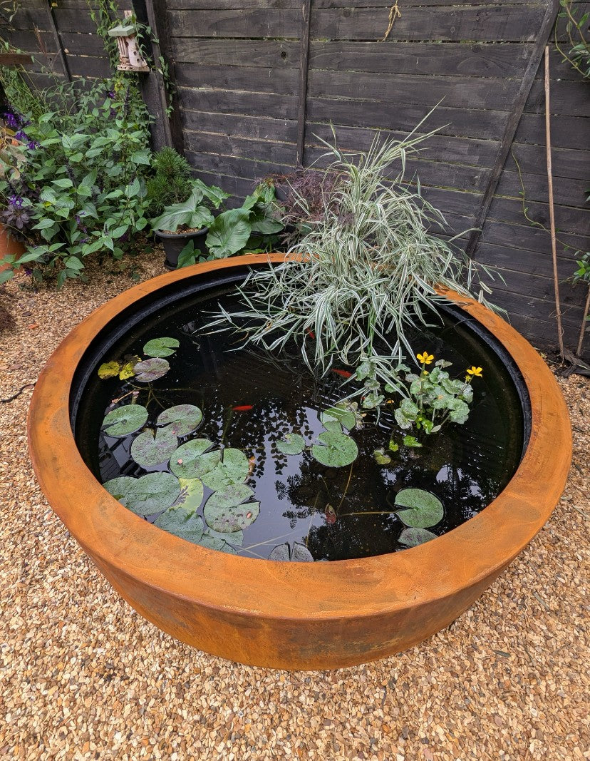 Corten Steel ROUND Still Water Ponds