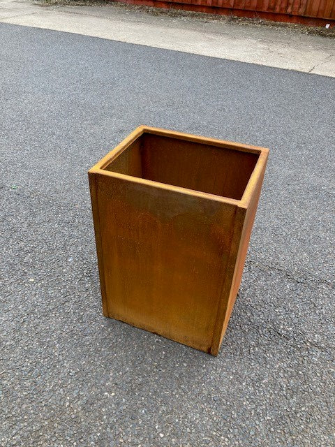 Corten Steel Garden Cube Planters
