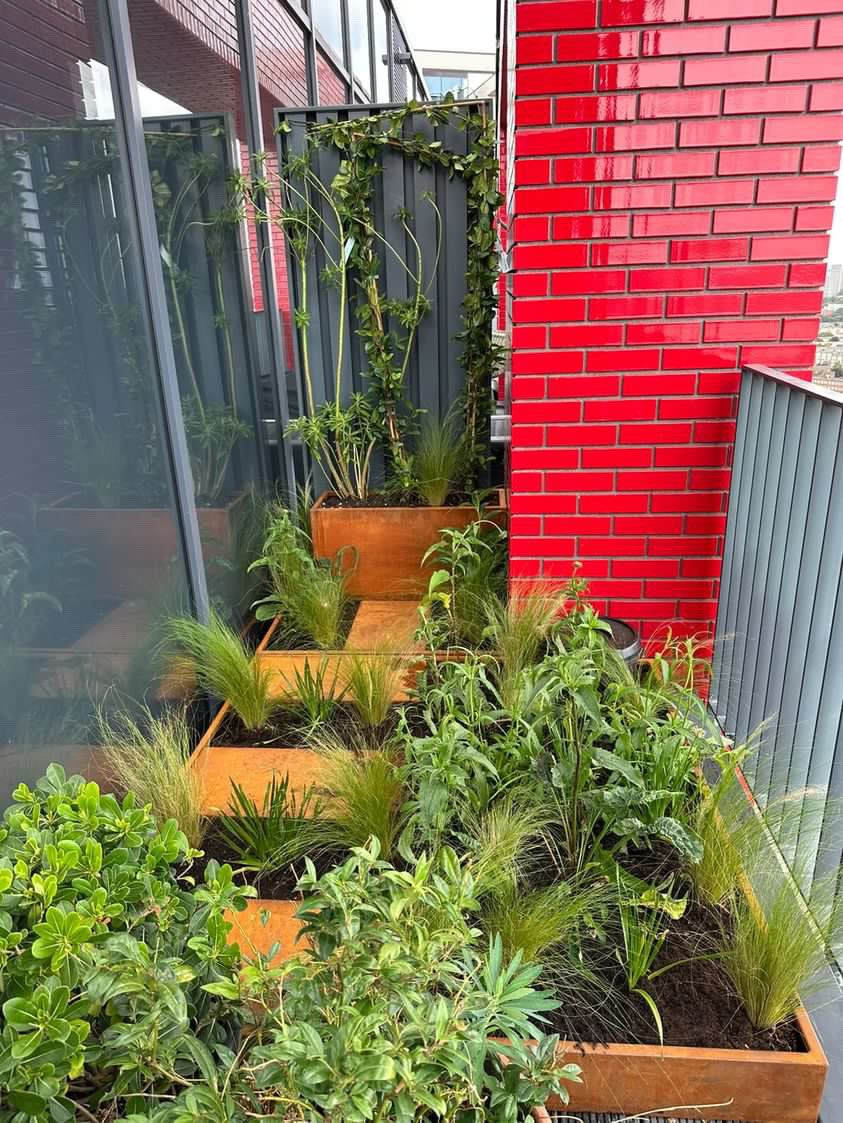 Corten Steel Garden Cube Planters