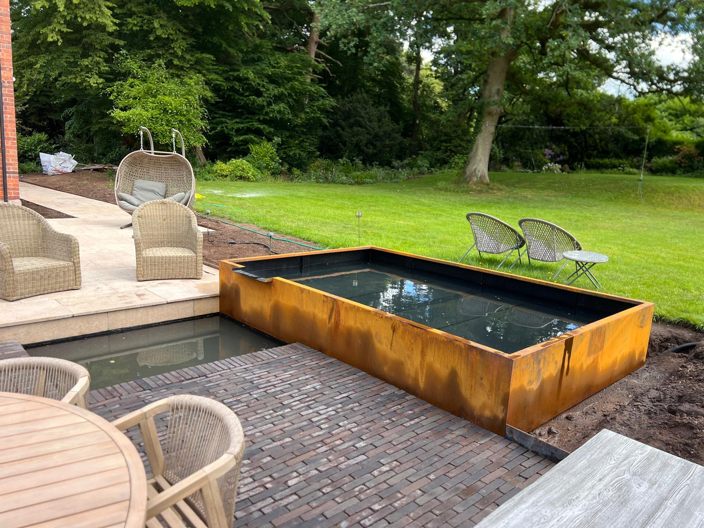 Corten Steel Still Water Ponds and Rills