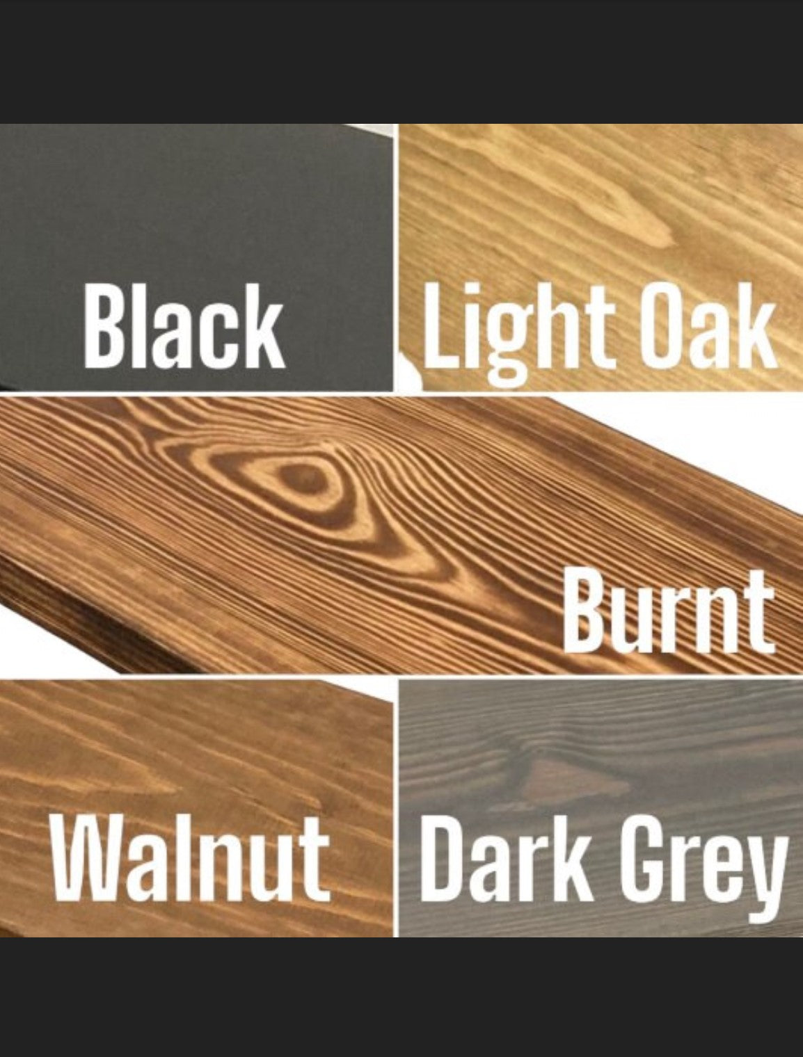 Multipurpose Side Table - Burnt Wood Top - 19.5cm wide - Sofa Table - Side Table - Table