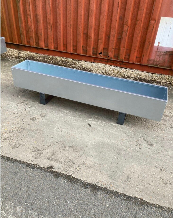 Large Galvanised Trough 2m/Garden Planter/Flower Container