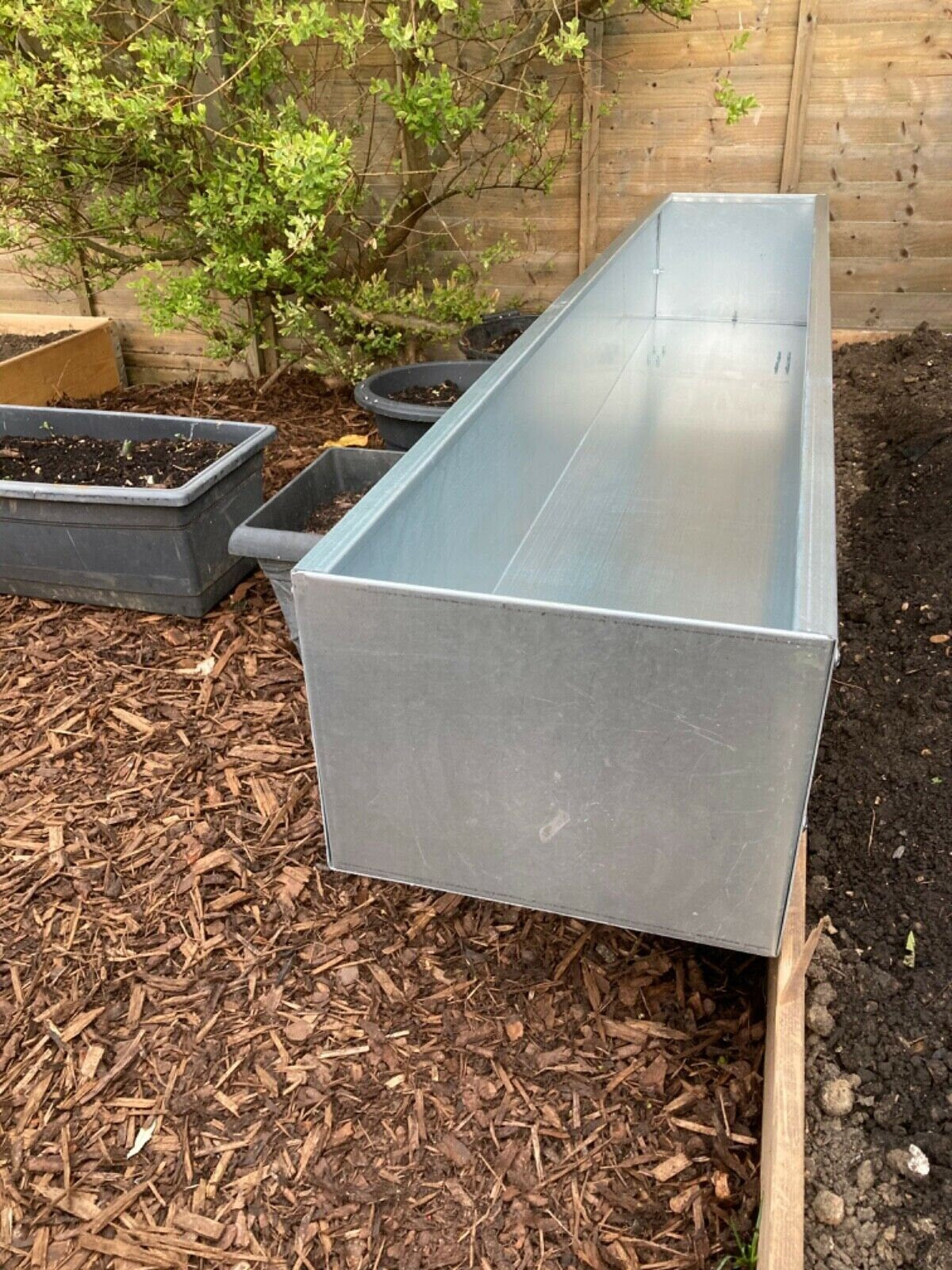 Large Galvanised Trough 2m/Garden Planter/Flower Container