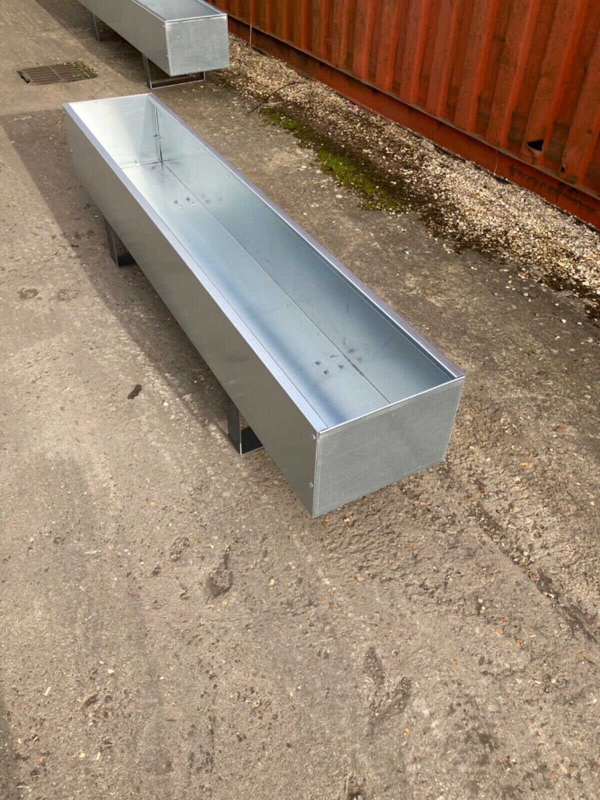 Large Galvanised Trough 2m/Garden Planter/Flower Container