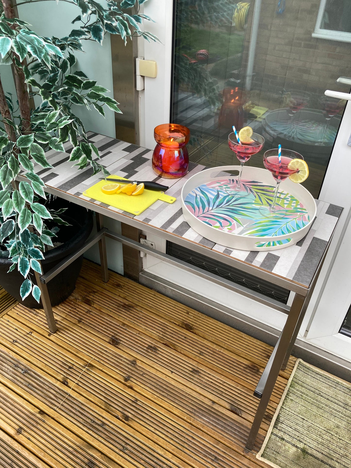Patio table - hot tub table - conservatory table -serving table