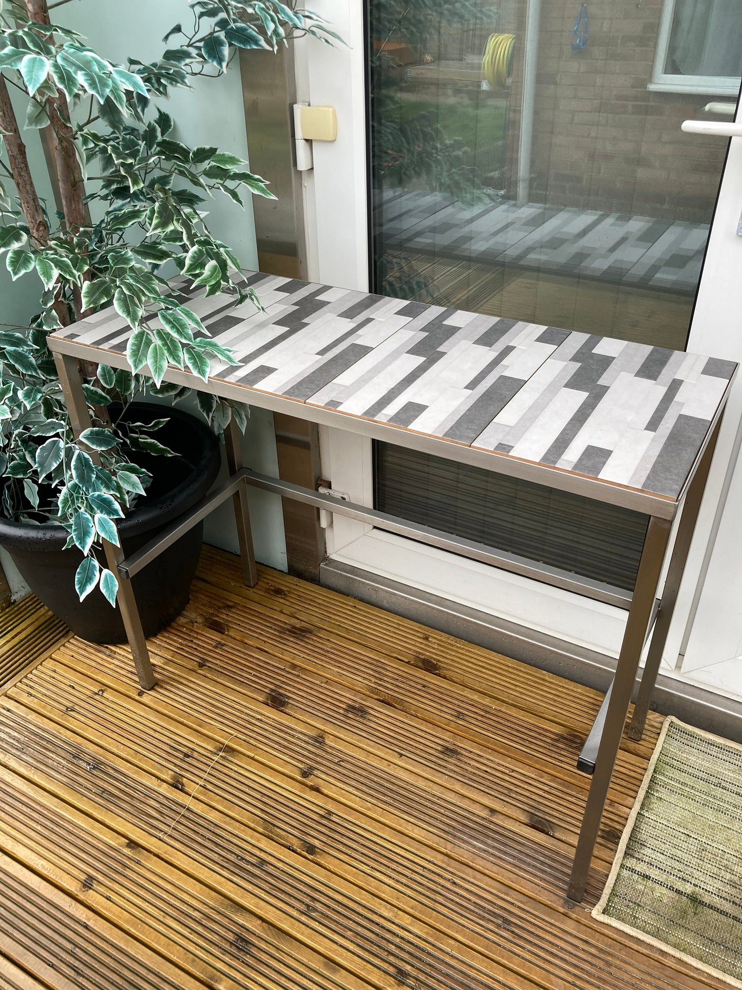Patio table - hot tub table - conservatory table -serving table