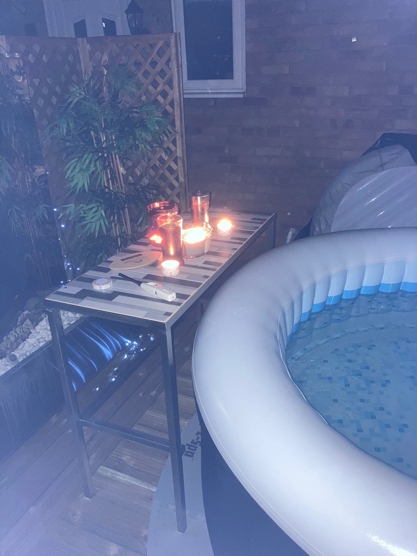 Patio table - hot tub table - conservatory table -serving table