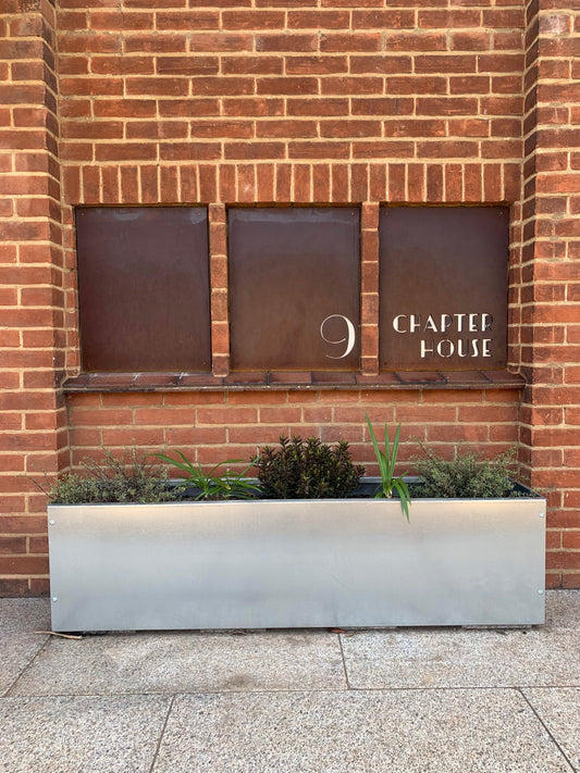 Galvanised Planter Trough with no legs - Garden Planter - Flower Container - Various Sizes