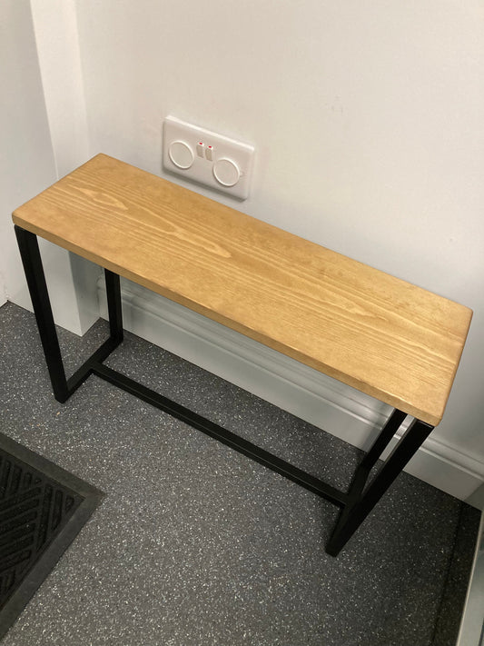 Multipurpose Side Table - Light Oak Dyed Top - 19.5cm wide - Sofa Table - Side Table - Table