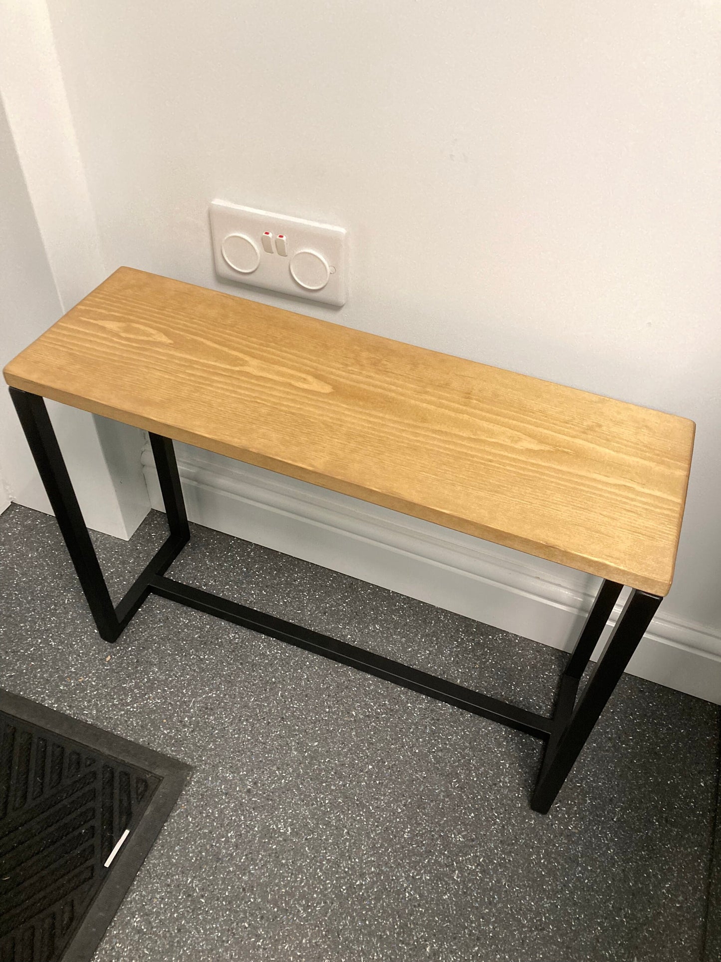 Multipurpose Side Table - Light Oak Dyed Top - 19.5cm wide - Sofa Table - Side Table - Table