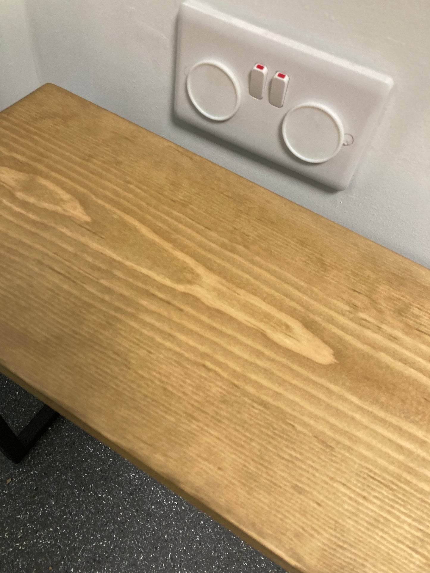 Multipurpose Side Table - Light Oak Dyed Top - 19.5cm wide - Sofa Table - Side Table - Table