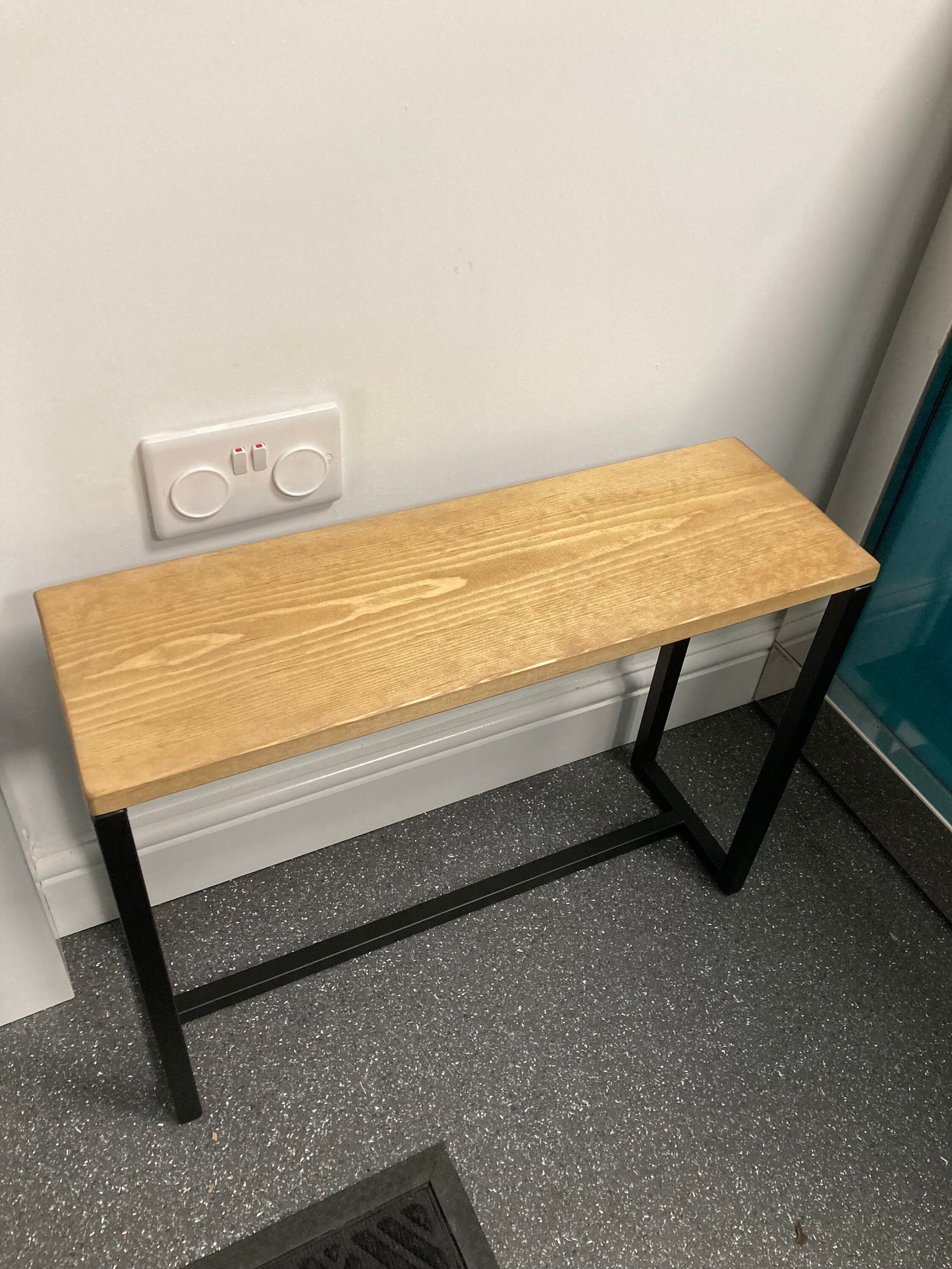 Multipurpose Side Table - Light Oak Dyed Top - 19.5cm wide - Sofa Table - Side Table - Table