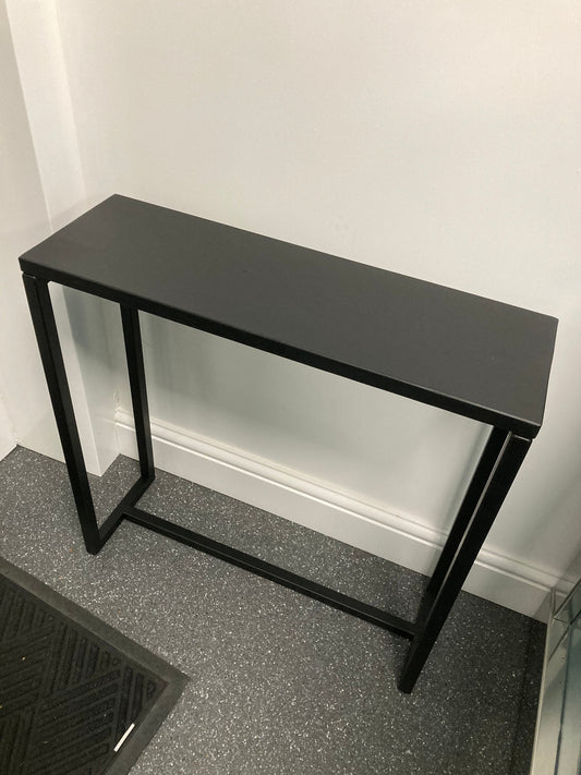 Multipurpose Side Table - Black Dyed Wooden Top - 19.5cm wide - Sofa Table - Side Table - Table