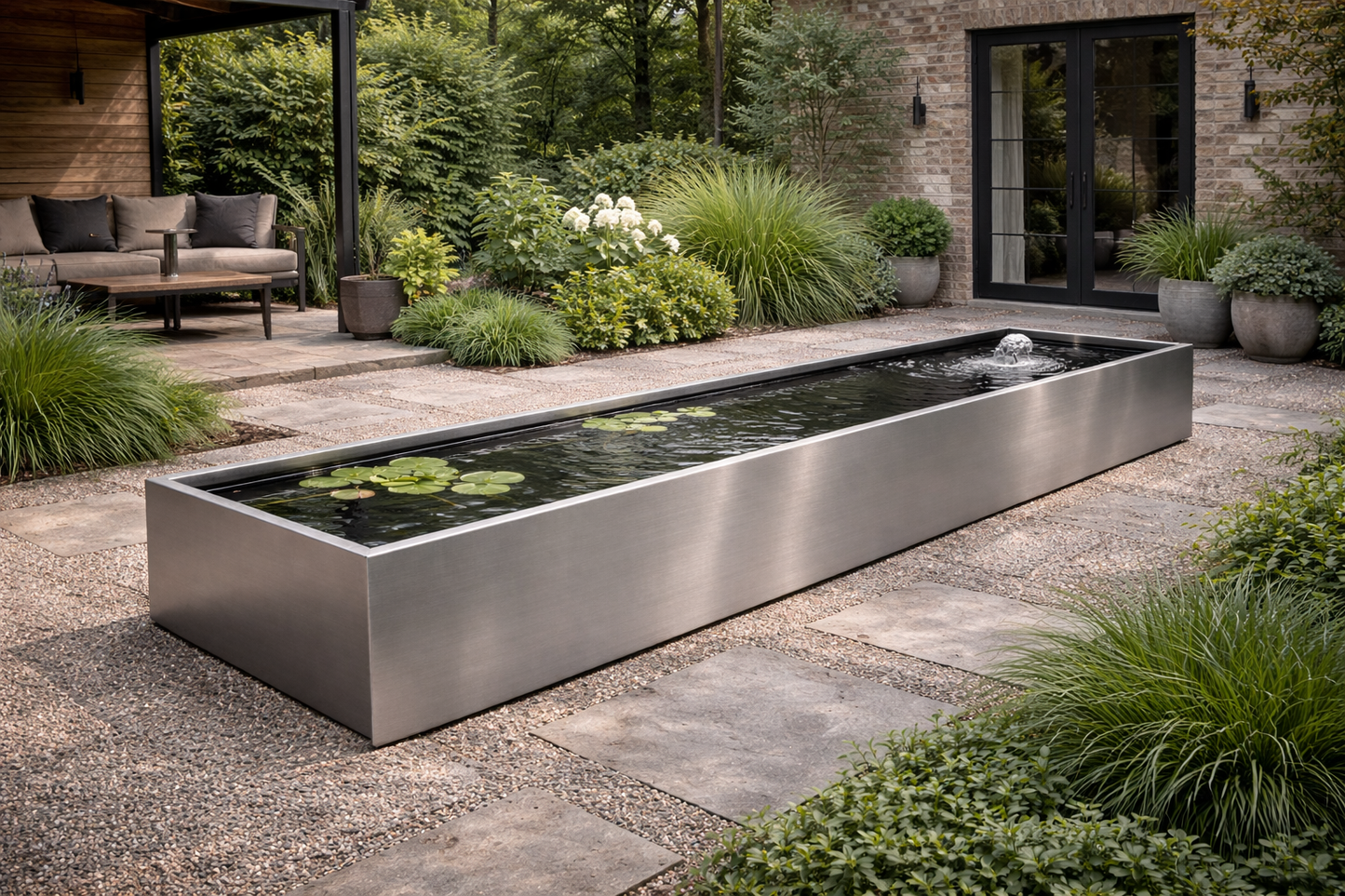 Stainless Steel Still Water Pond