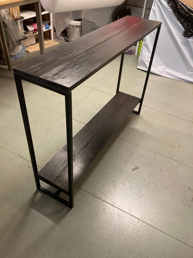 Long Console Table with lower shelf - hallway table - sofa table - narrow table