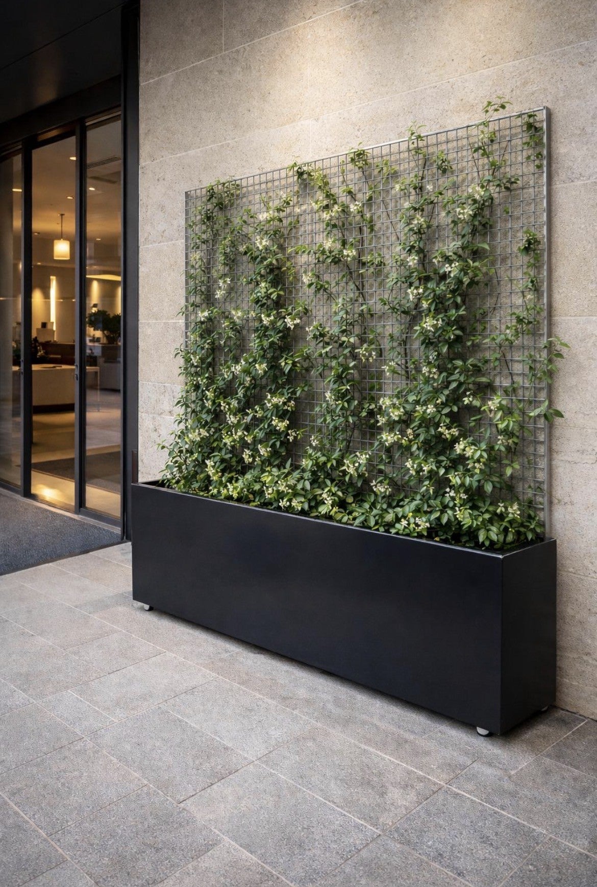 Aluminium Powder Coated Garden Planters - Troughs with Castors