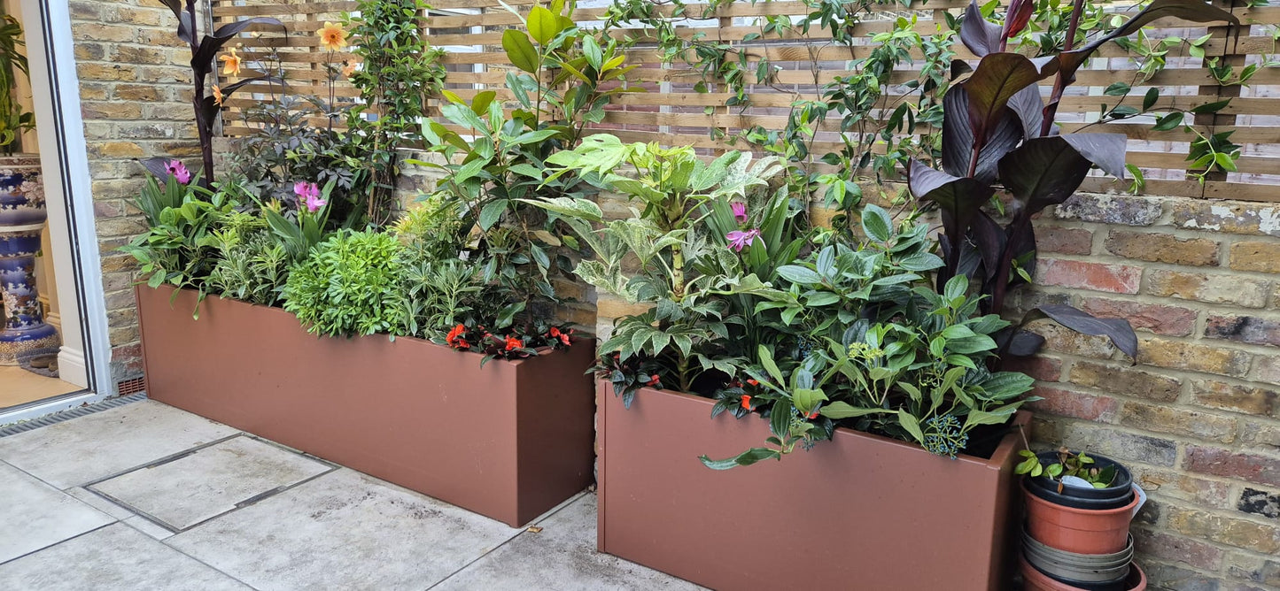 Aluminium Powder Coated Planter/Troughs