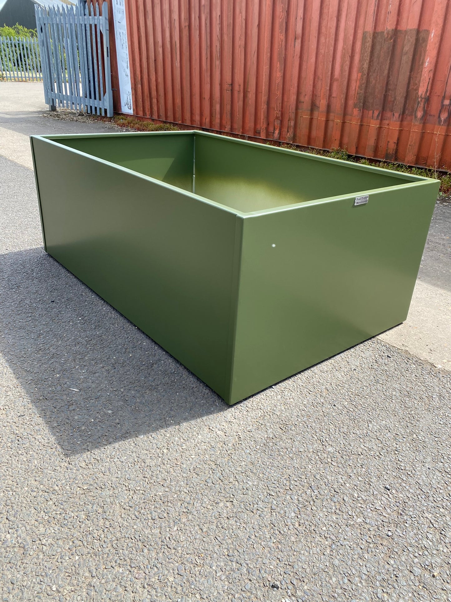 Stainless Steel Powder Coated Planters/Troughs on Castors/Wheels