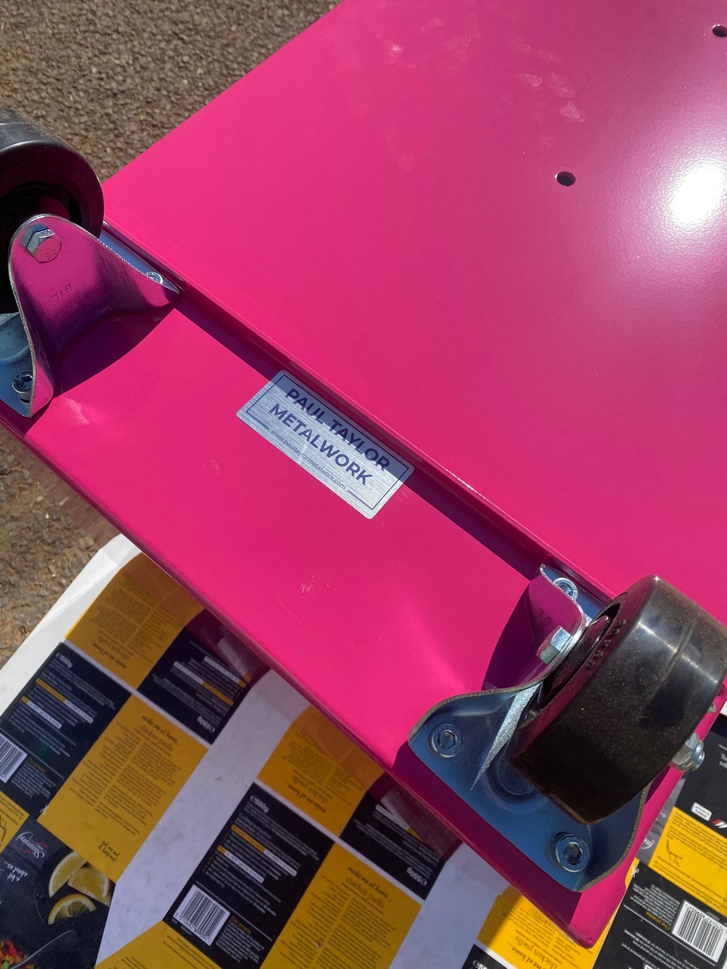 Aluminium Powder Coated Garden Planters - Troughs with Castors