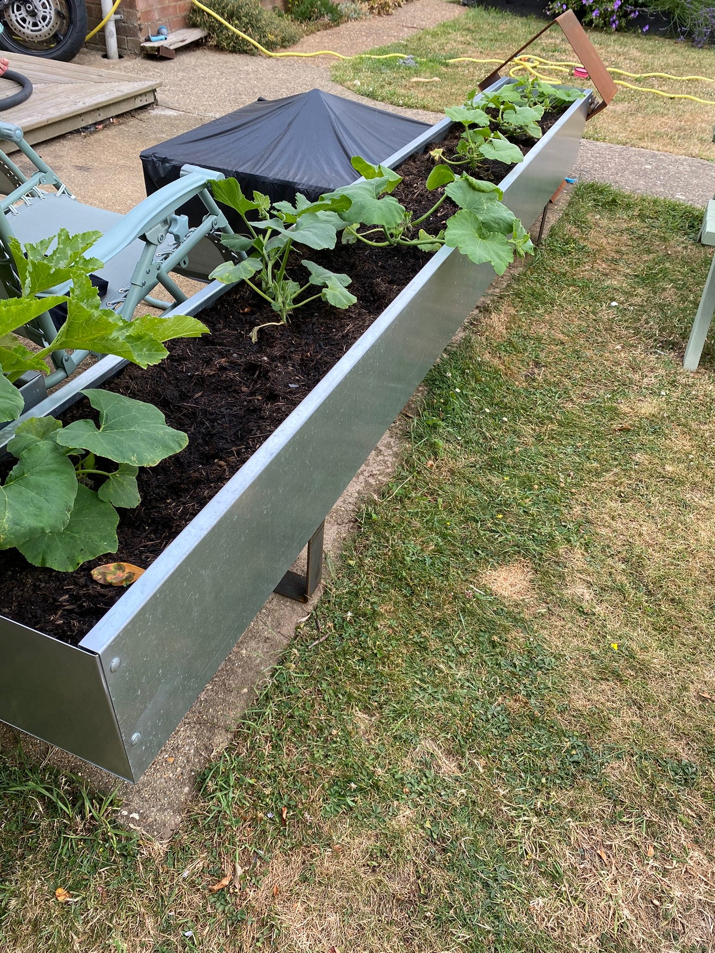 Zinc/Galvanised Trough 2m/Garden Planter/Flower Container
