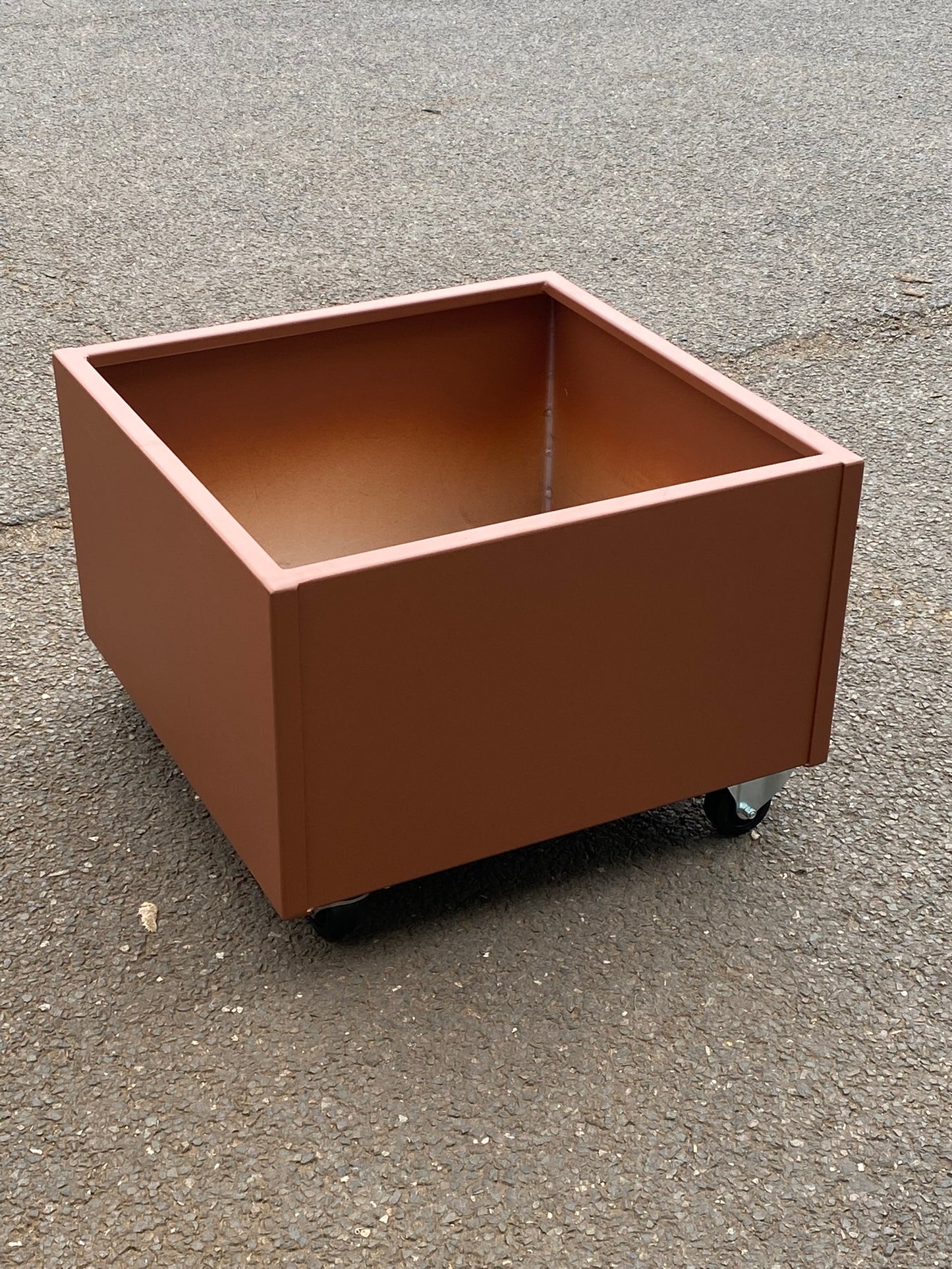 Aluminium Powder Coated Garden Planters - Troughs with Castors