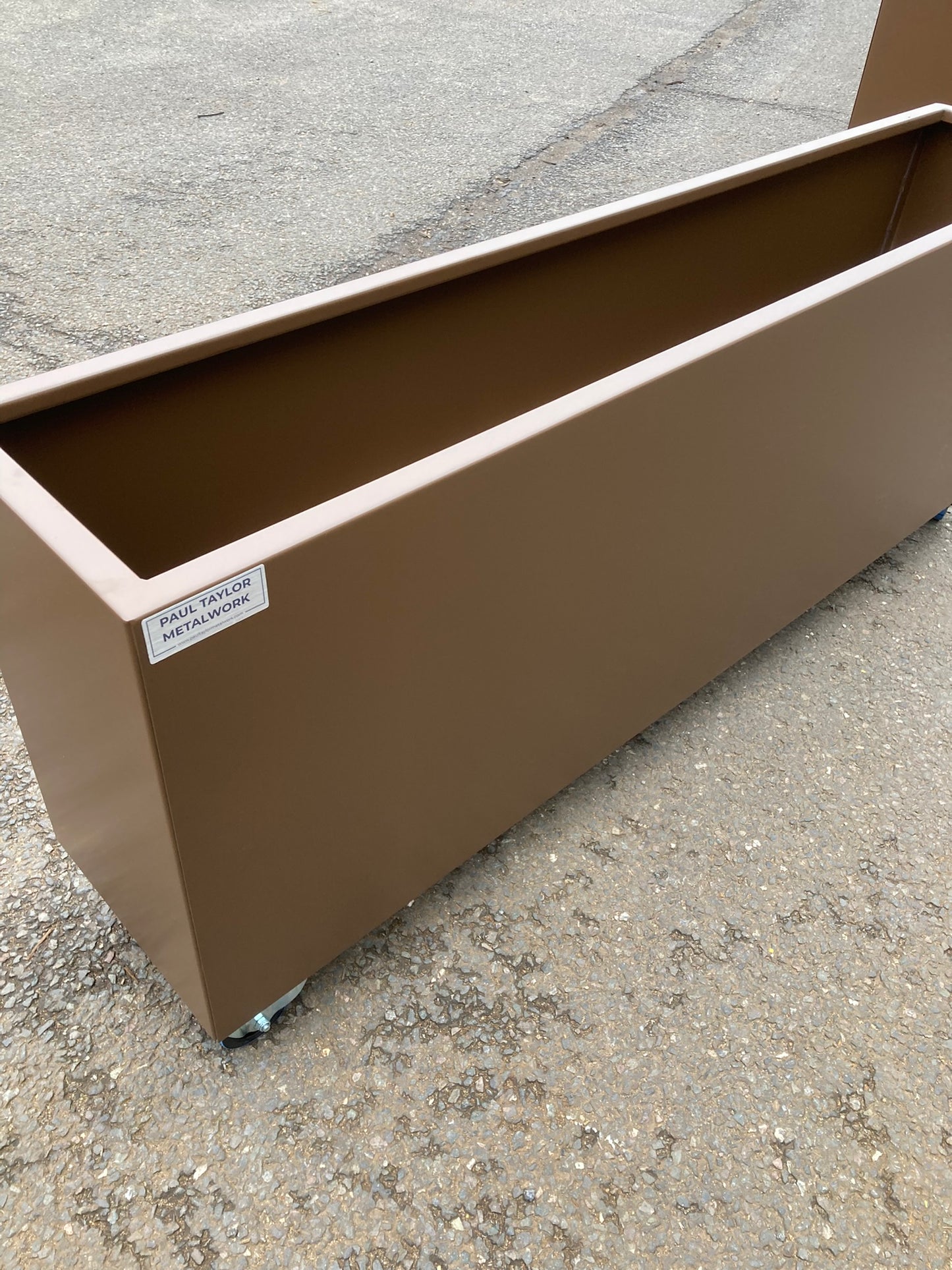 Stainless Steel Powder Coated Planters/Troughs on Castors/Wheels