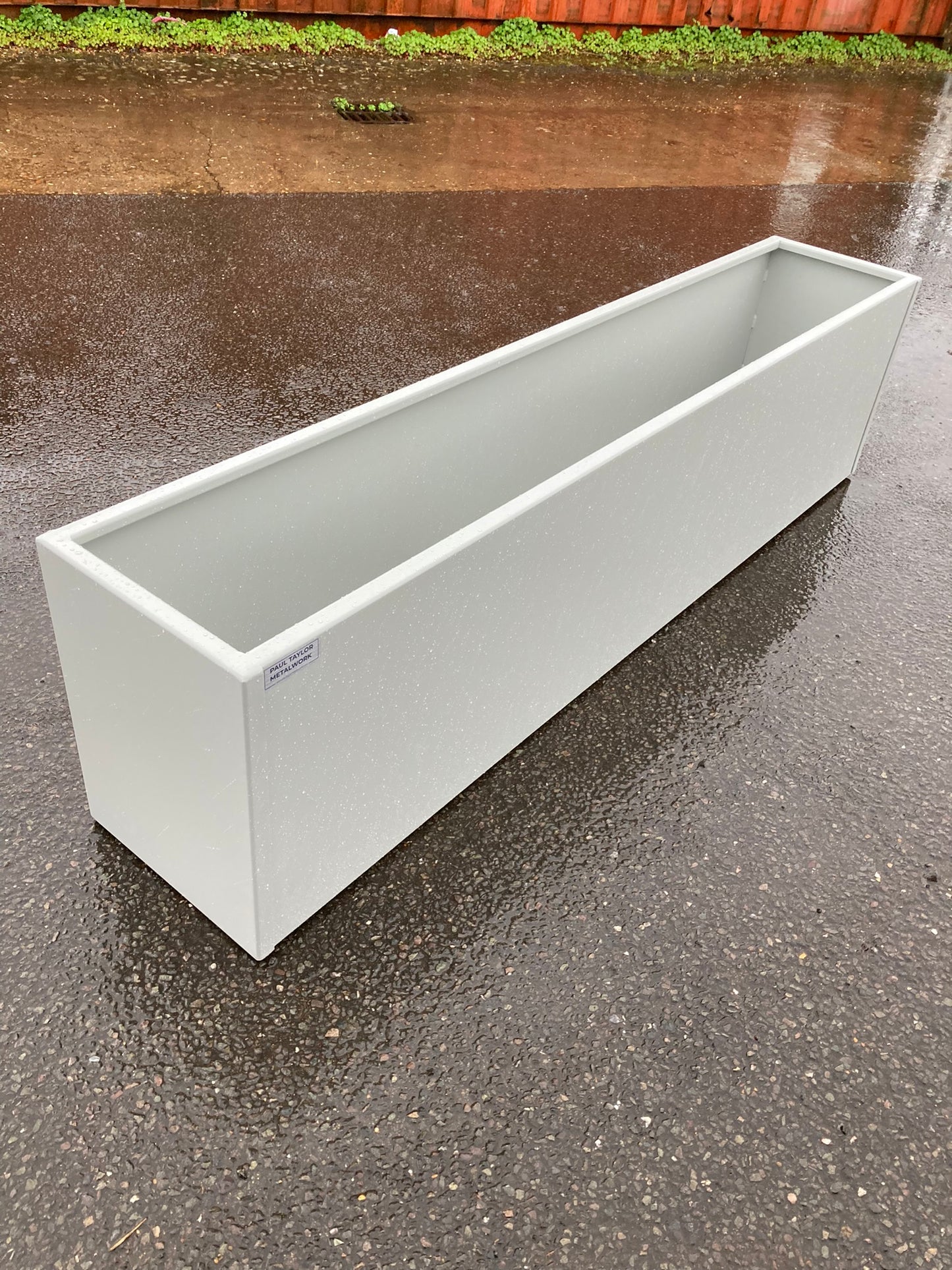 Stainless Steel Powder Coated Planters/Troughs on Castors/Wheels