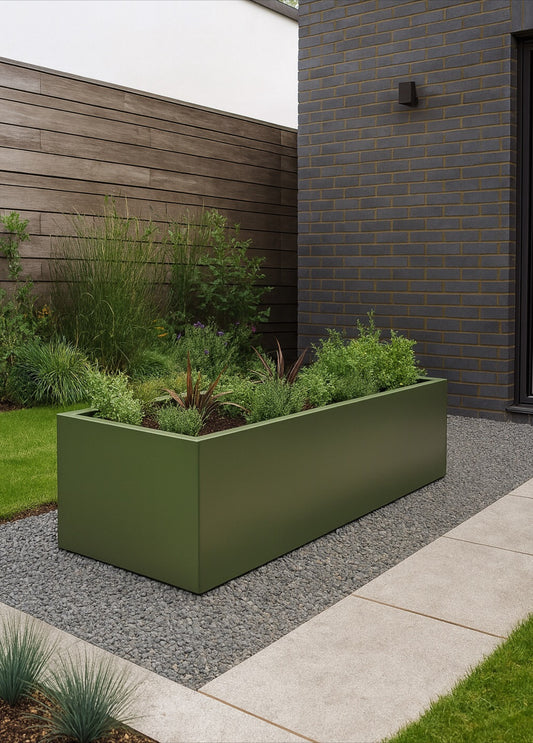 Aluminium Powder Coated Planter/Troughs