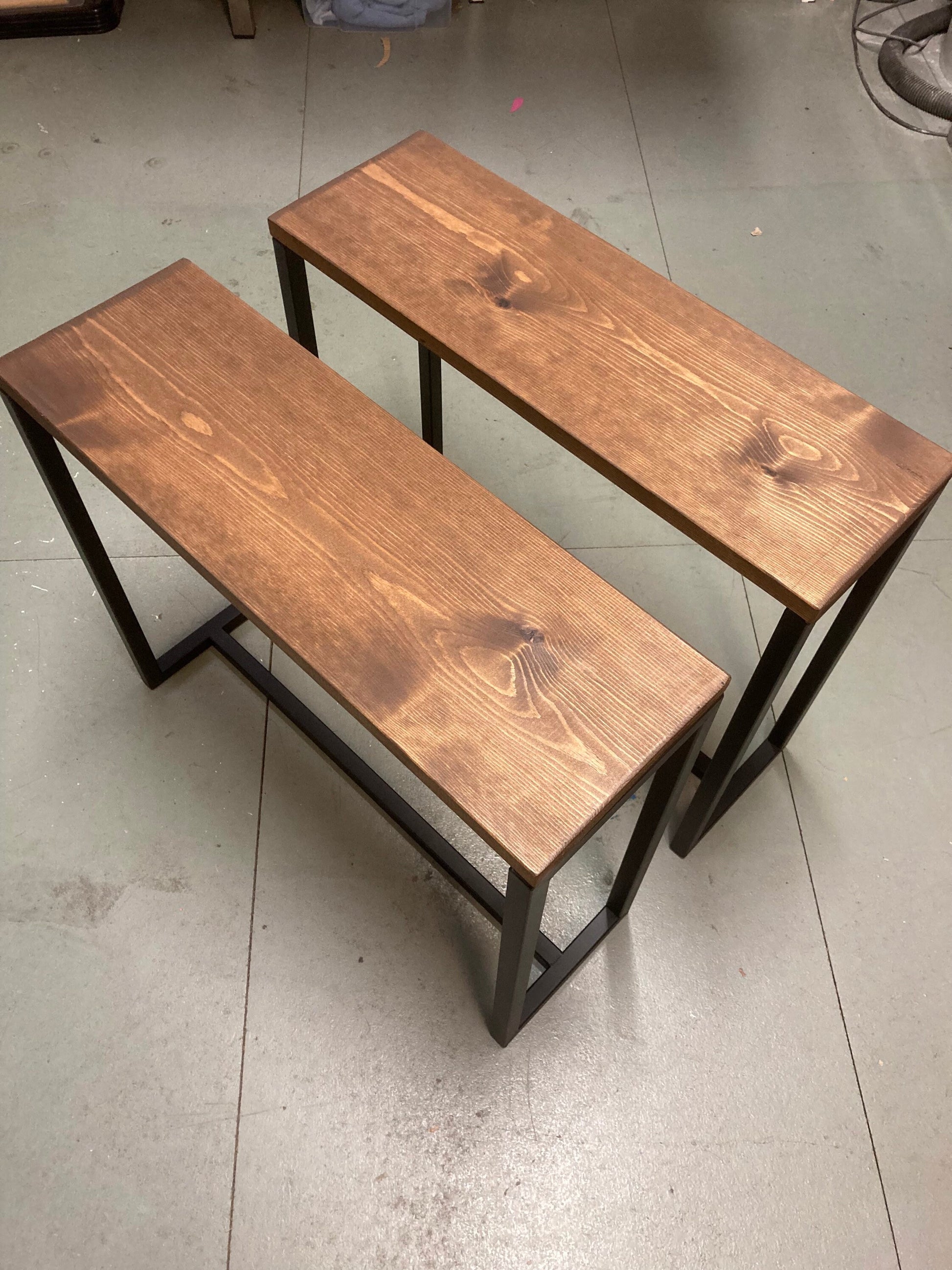 Multipurpose Side Table Walnut Style